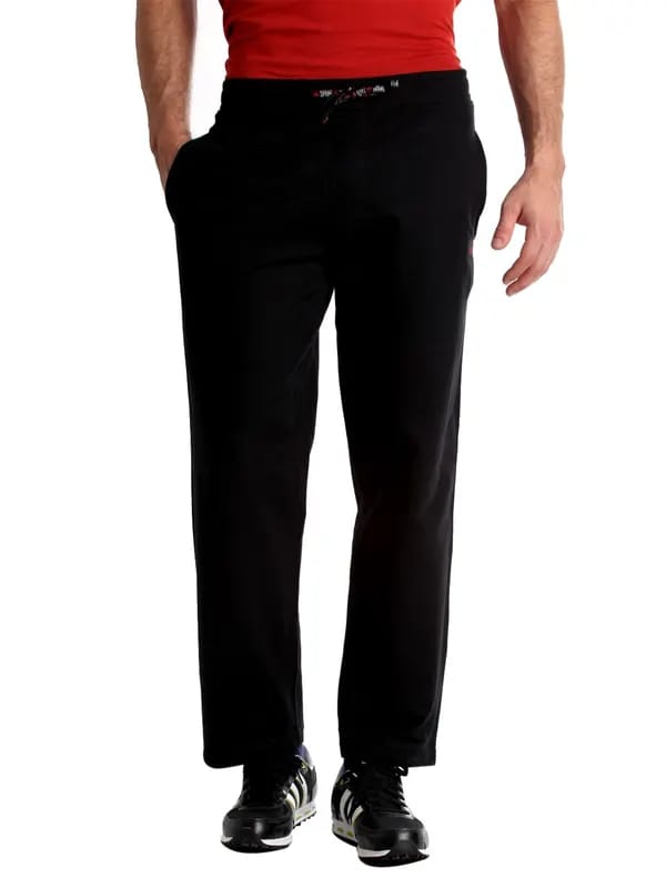 Urban Yoga Men Black Track Pants