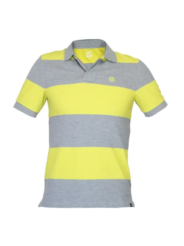 Nike Men Bold Striped Grey T-shirt