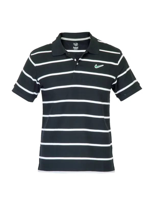 Nike Men Pique Navy Blue T-shirt