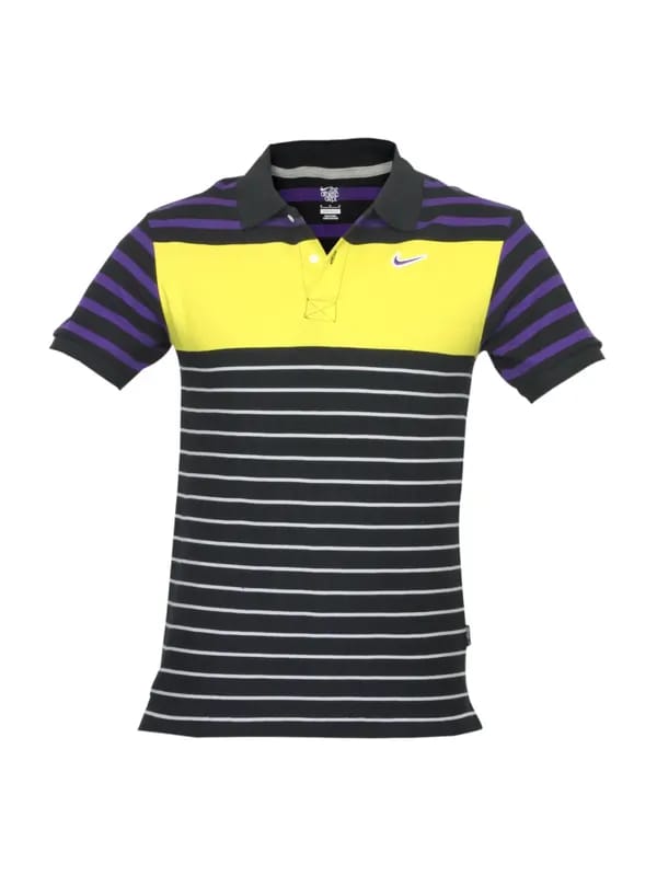 Nike Men Club Pique Black Polo T-shirt