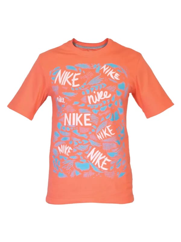 Nike Men Brushed Orange T-shirt