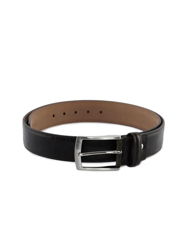 Peter England Men Leather Brown Belt