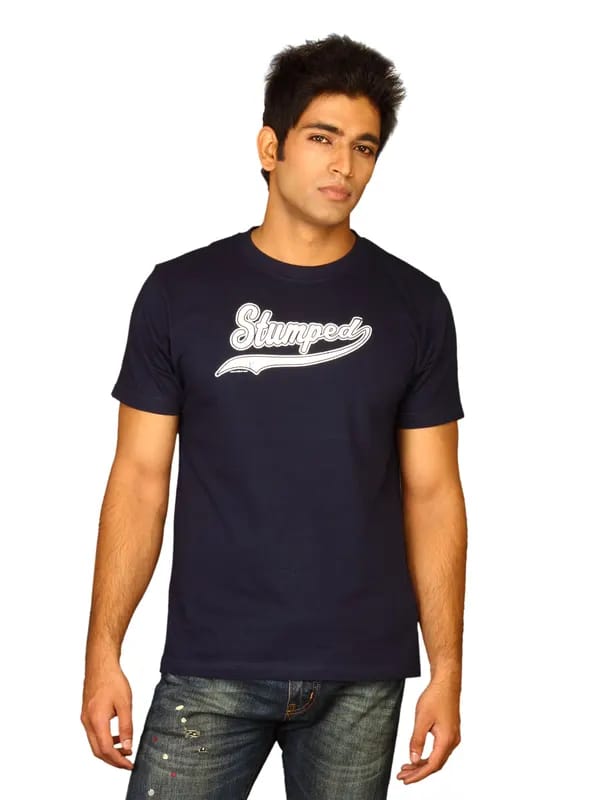 Inkfruit Men's Stumped Navy Blue T-shirt