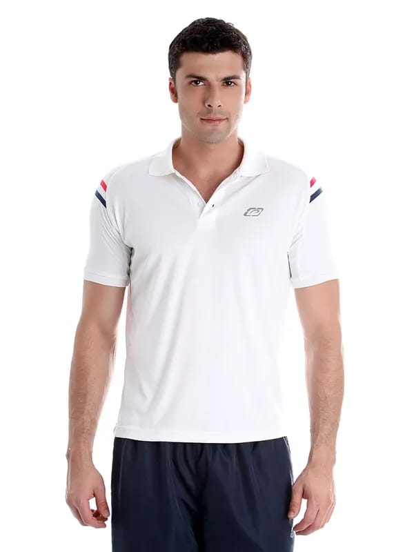 Proline Men White Polo Tshirt