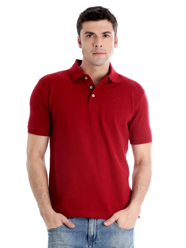 Proline Men Maroon T-shirt