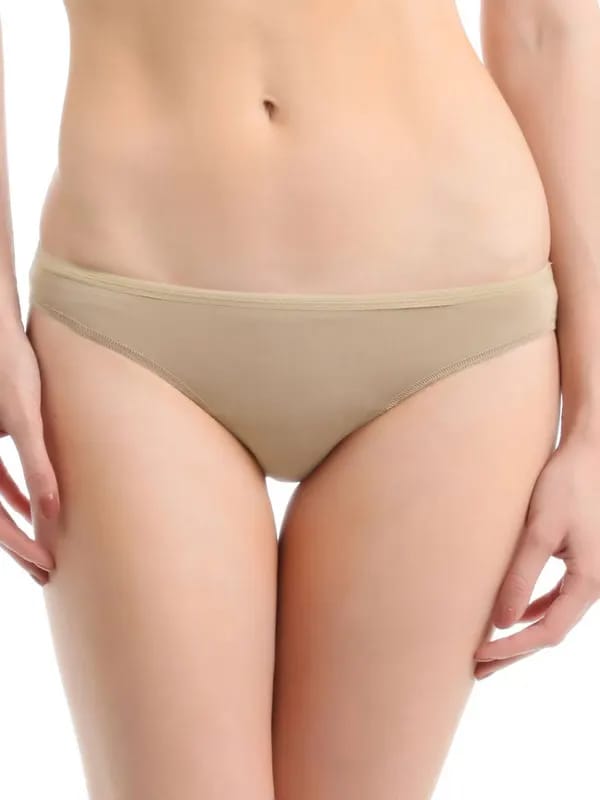Enamor Women Beige Low-Rise Brief