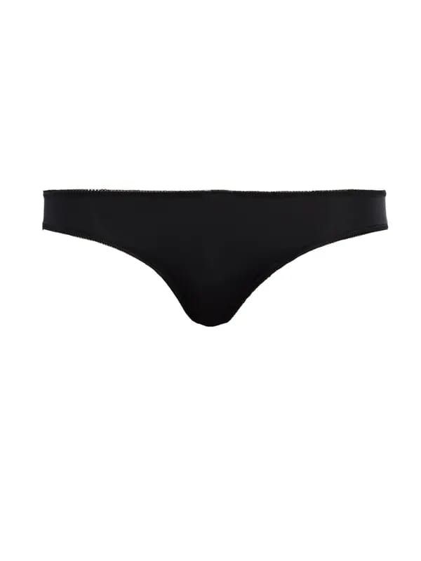 Enamor Women Black Low-Rise Bikini Brief