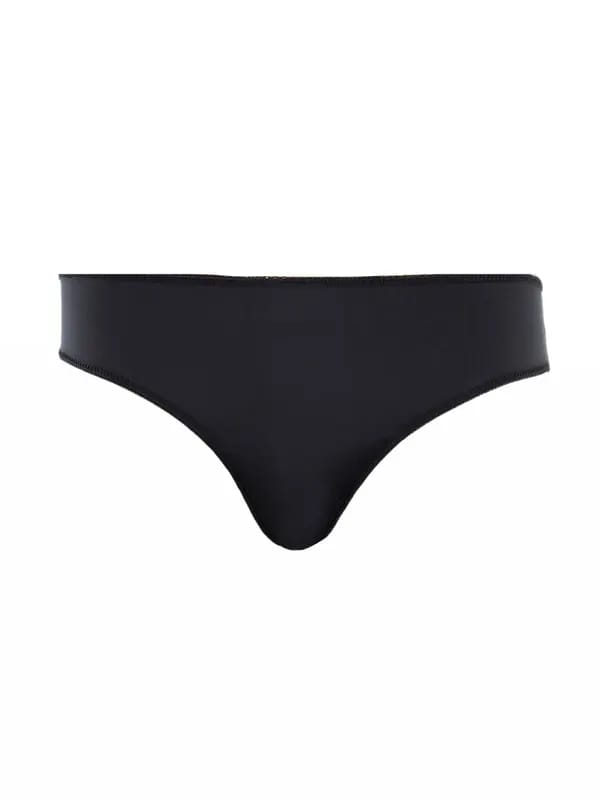 Enamor Women Black Regular-Rise Bikini Brief