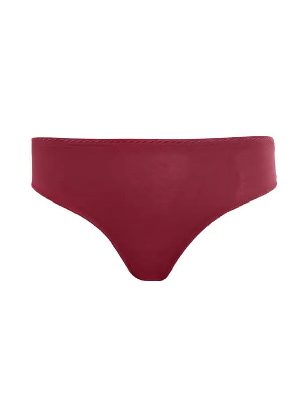 Enamor Women Maroon Mid-Rise Bikini Brief