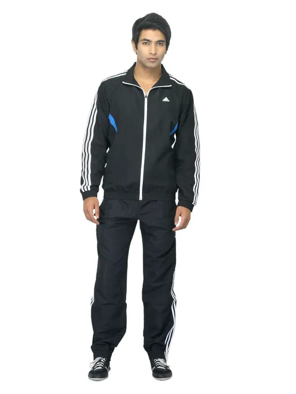 ADIDAS Men Black Tracksuit