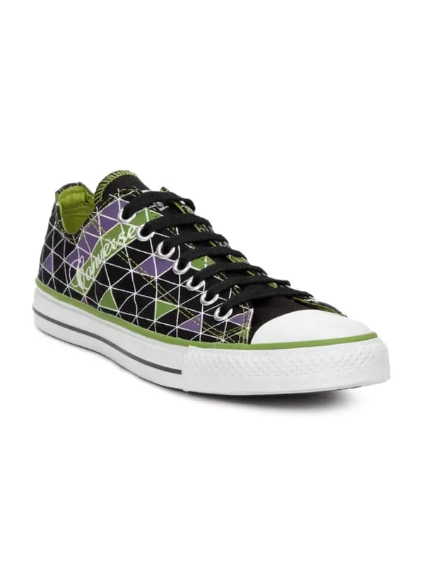 Converse Unisex Printed Black Shoes
