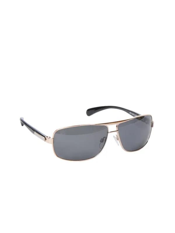 M Tv Men Gold Metallic Sunglasses