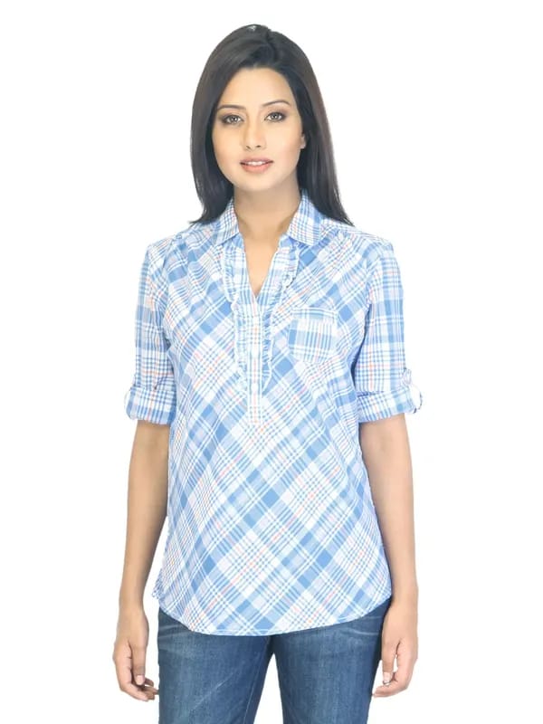 Wrangler Women Suzan Blue Shirt
