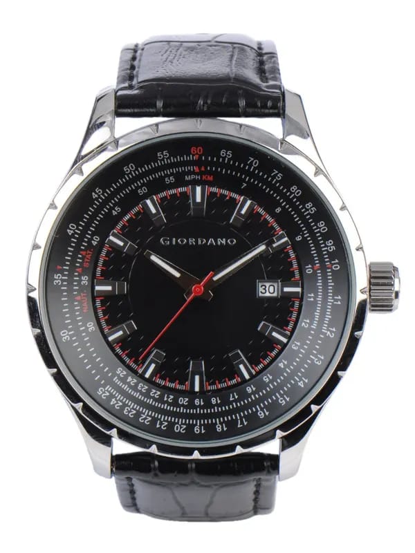 Giordano Men Black Dial Watch
