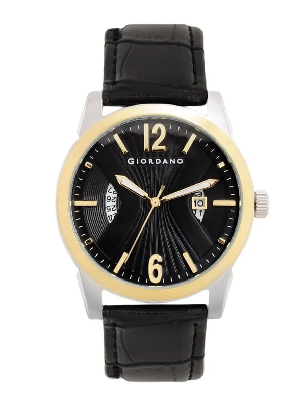 Giordano Men Black Dial Watch