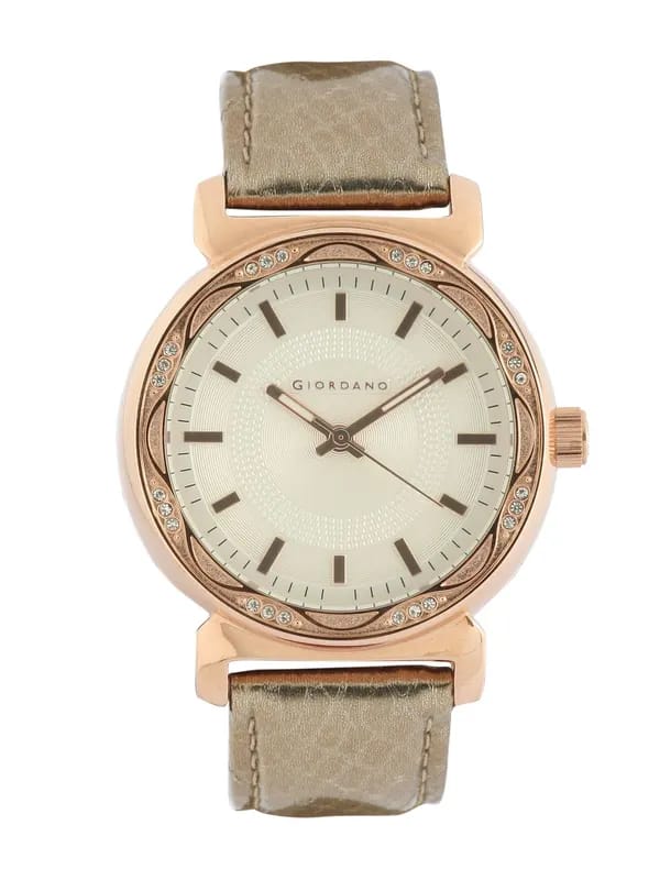 Giordano Women White Dial Watch