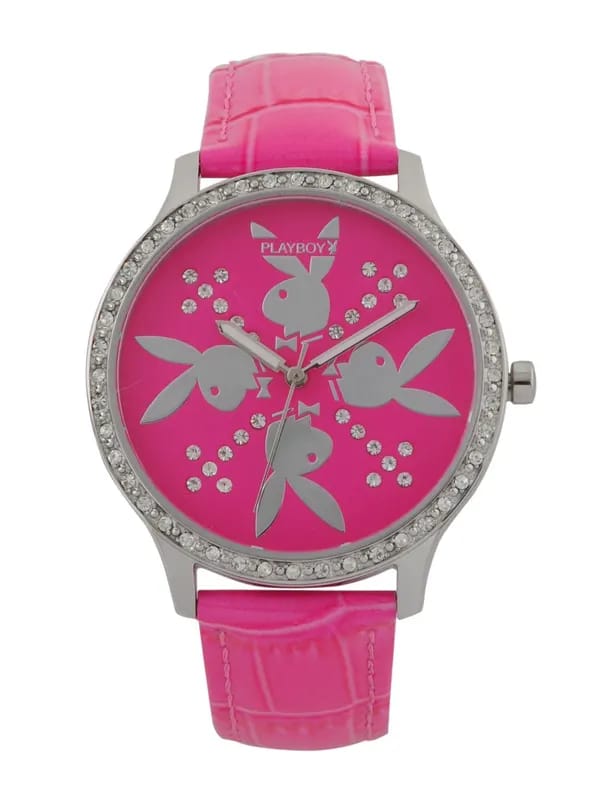 Playboy Women Pink Dial Watch