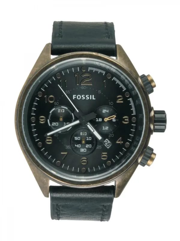 Fossil Men Black Dial Chronograph Watch CH2783