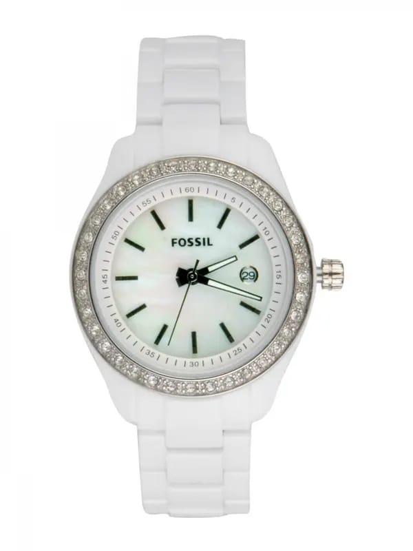 Fossil Women White Dial Watch ES2437