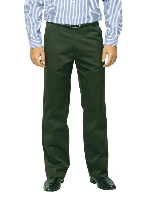 Basics Men Green Trousers
