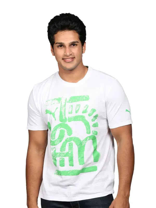 Puma Men's Tee2 White T-shirt
