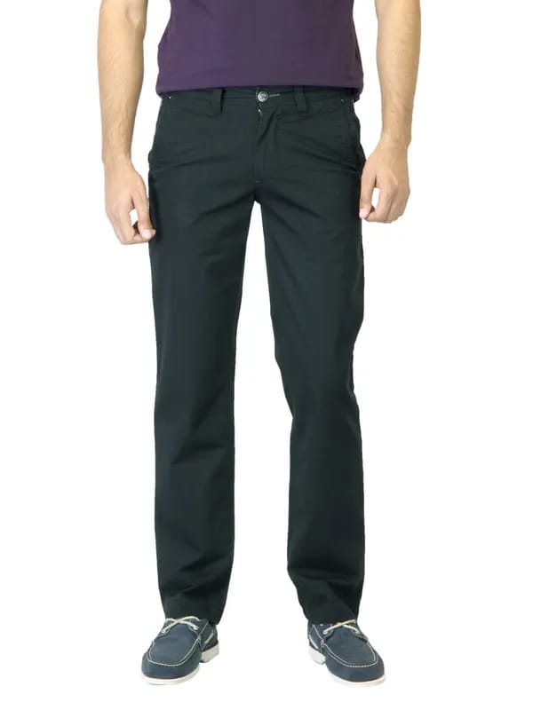 Basics Men Black Trousers