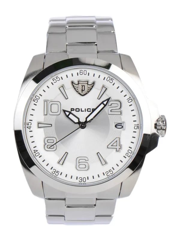 Police Men White Dial Watch PL12157JS