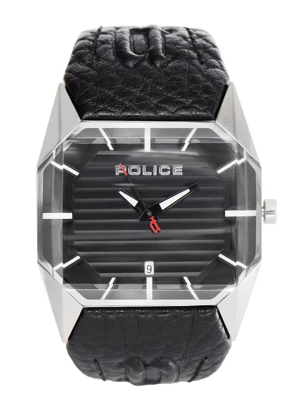 Police Men Black Dial Watch PL12176JS02A