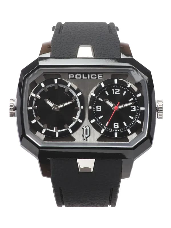 Police Men Black Dual Dial Watch PL13076JPB-02A