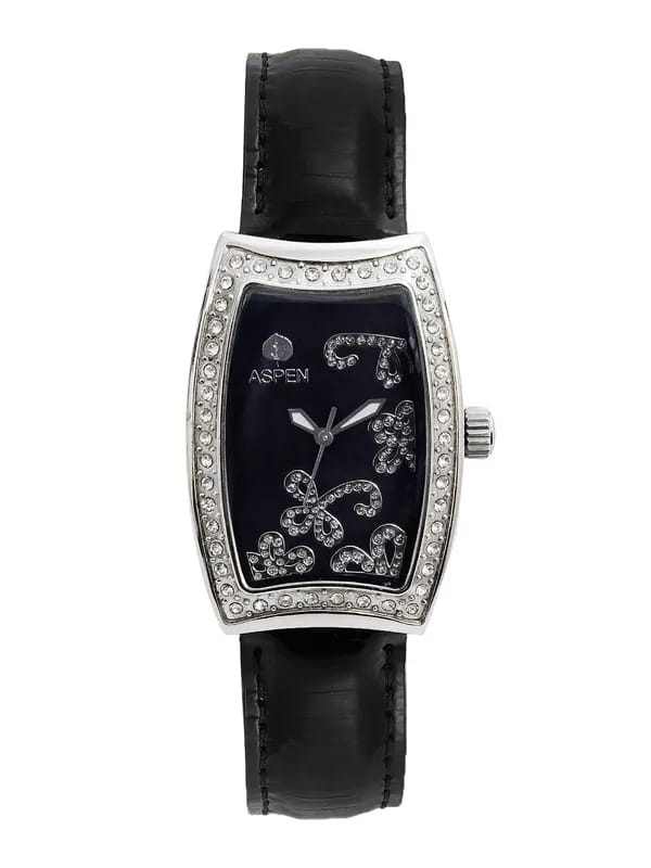 Aspen Women Black Dial Watch