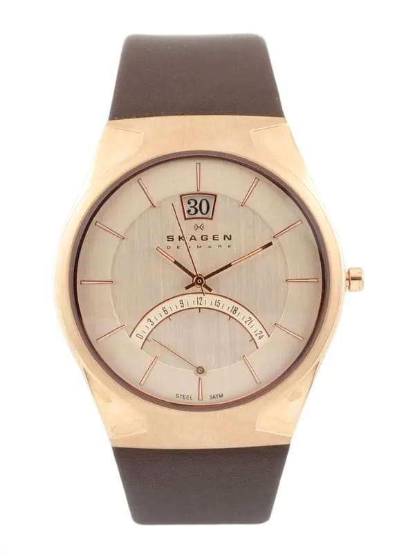 SKAGEN DENMARK Men Silver-Toned Dial Watch 668XLRLZD