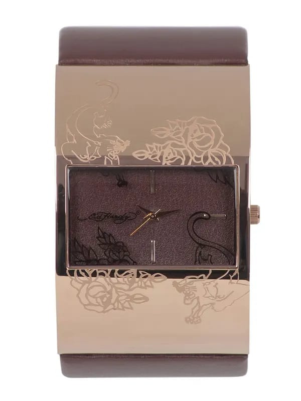 Ed Hardy Women Brown Dial Watch