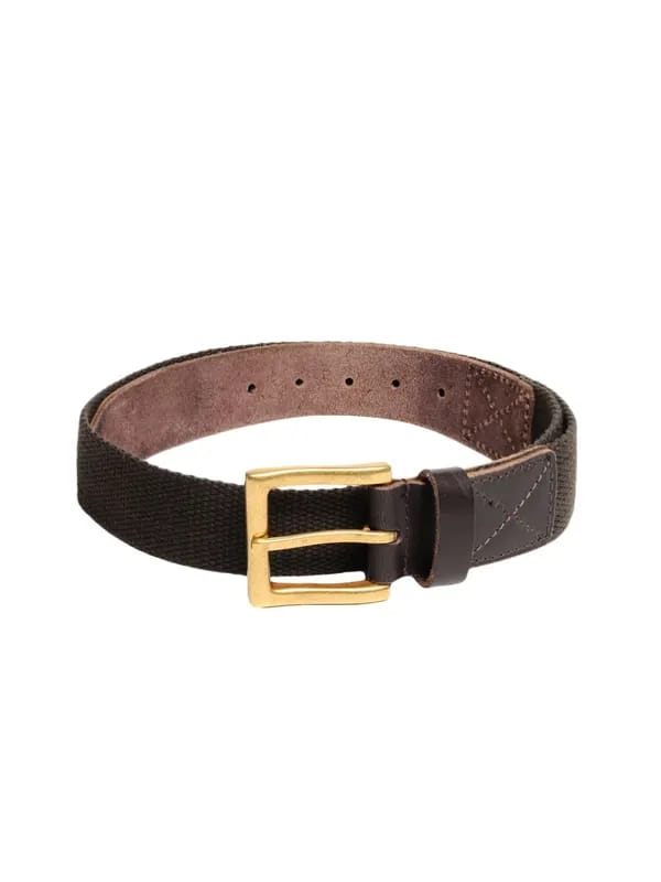 Wrangler Men Dark Olive & Brown Belt
