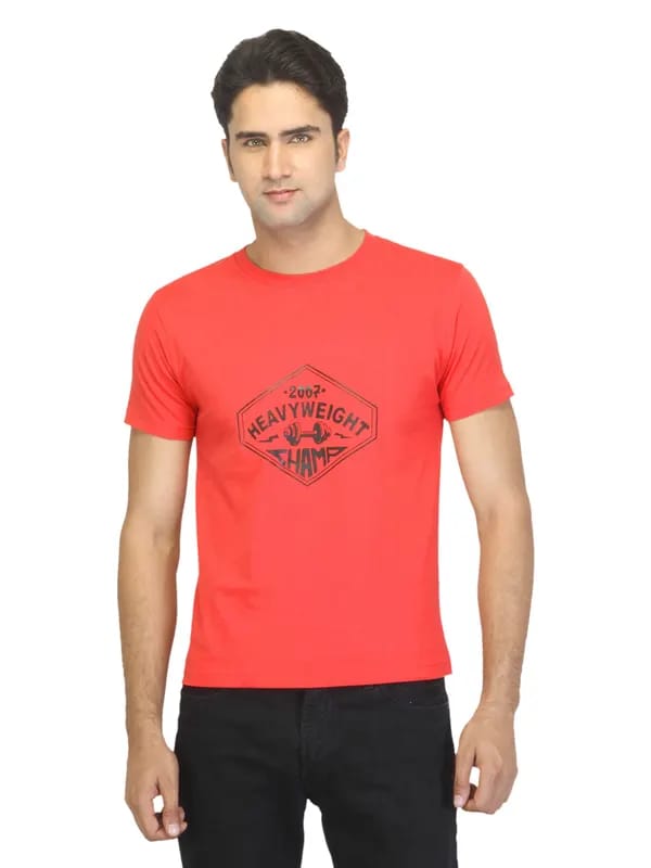 Myntra Men Heavy Weight Red T-shirt