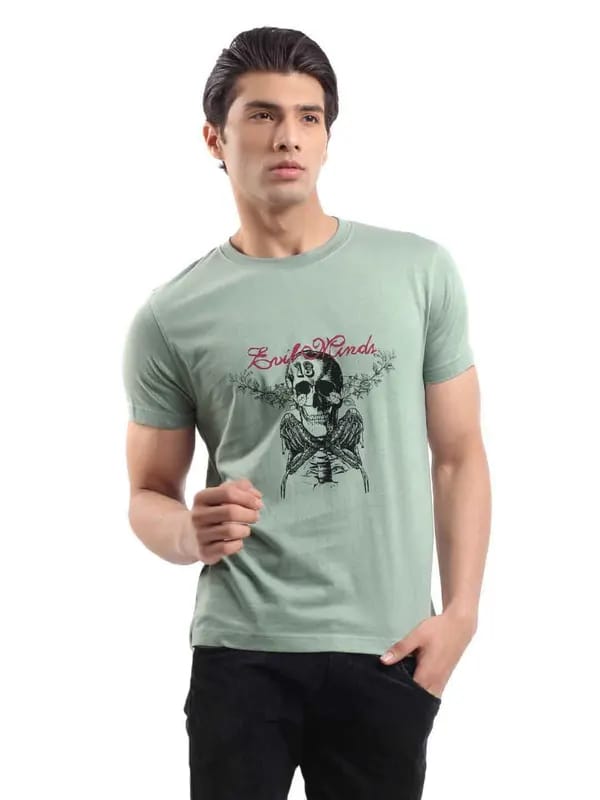Myntra Men Teal T-shirt
