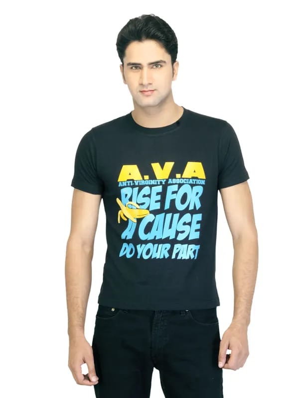 Myntra Men Ava Black T-shirt