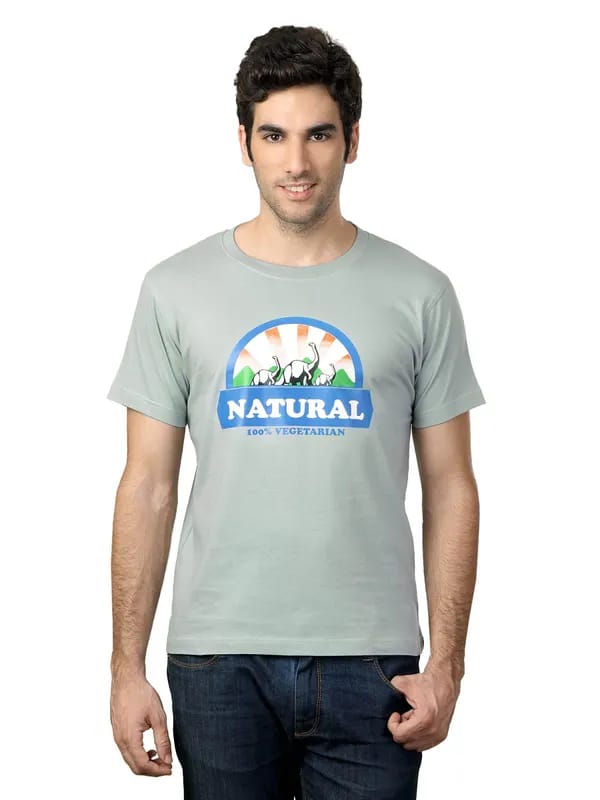 Myntra Men Pista Green T-shirt
