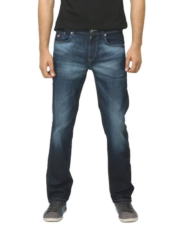 Deni Yo Men Slim Fit Washed Blue Jeans