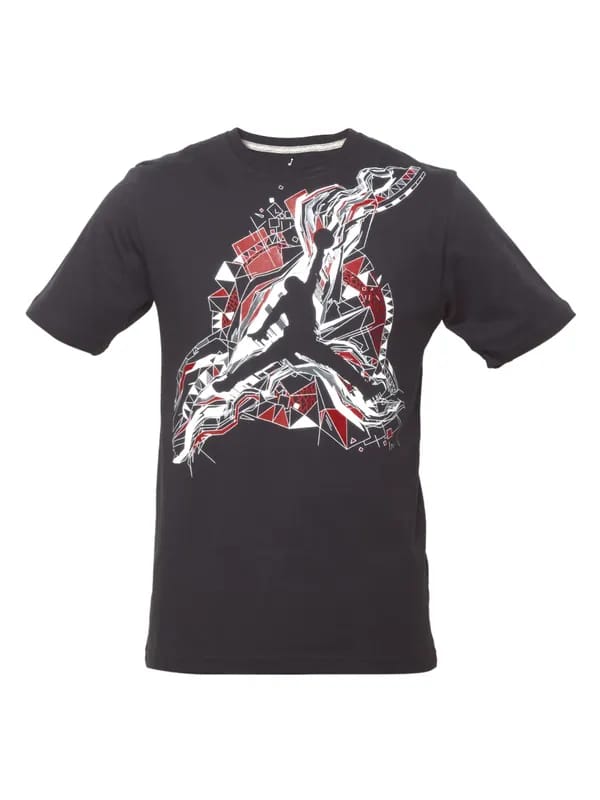 Nike Men Printed Black T-shirt