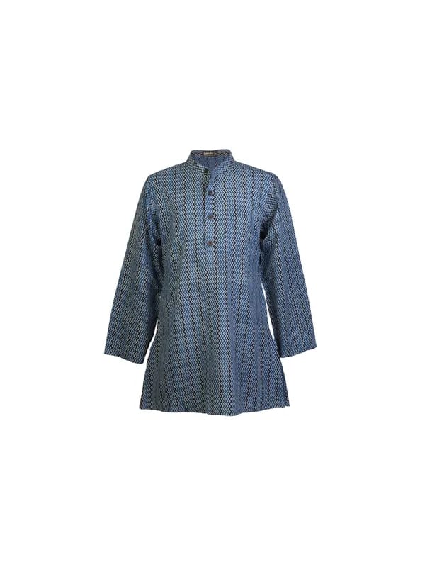 Fabindia Boys Printed Blue Kurta