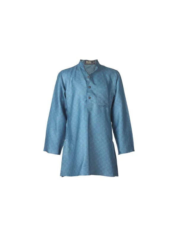 Fabindia Boys Printed Blue Kurta