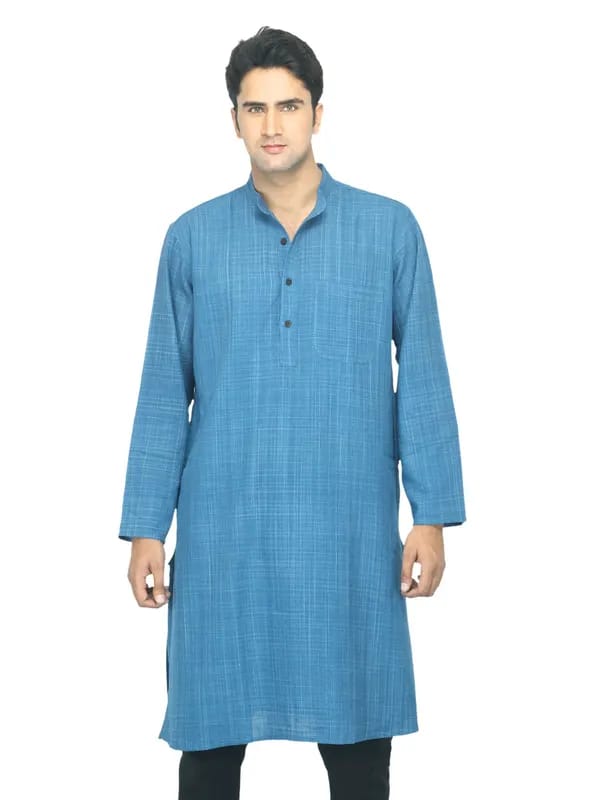 Fabindia Men Blue Kurta