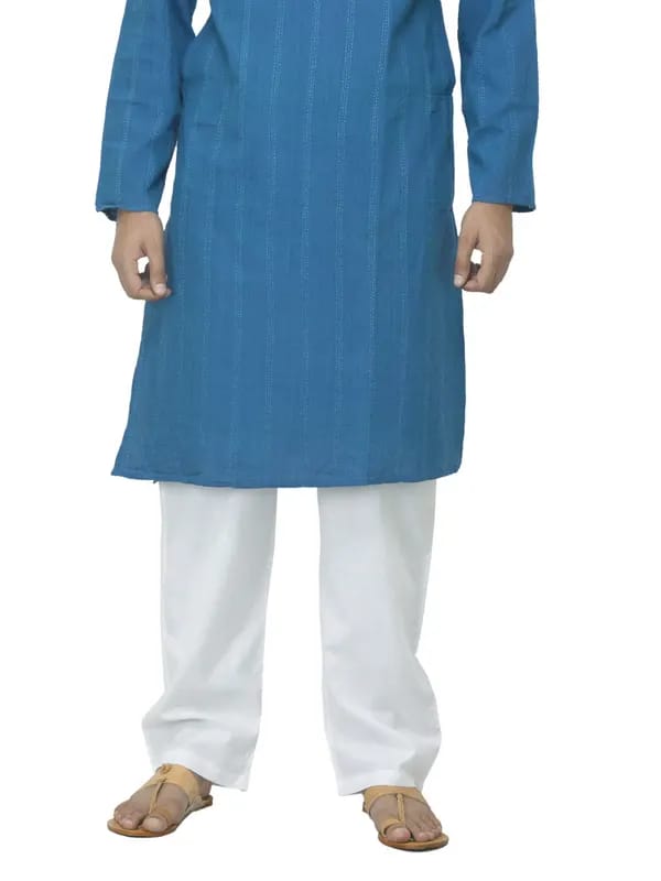 Fabindia Men White Pyjamas