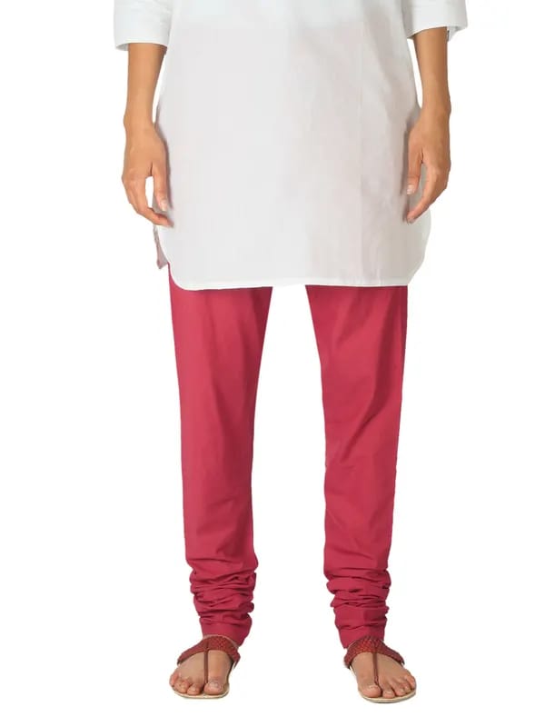 Fabindia Women Red Cambric Churidar