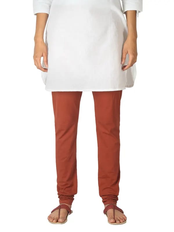 Fabindia Women Rust Leggings