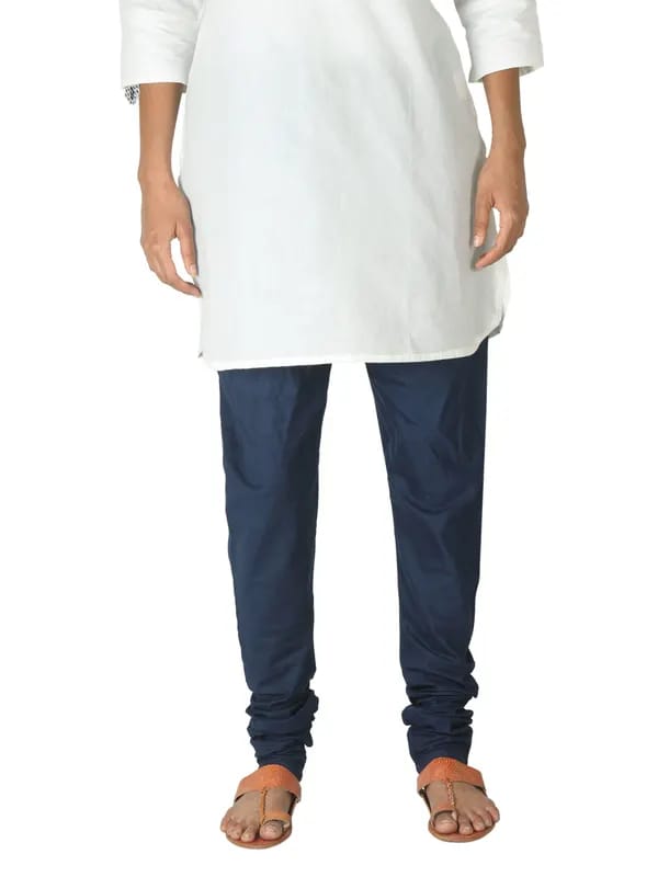 Fabindia Women Navy Blue Mangalgiri Churidar