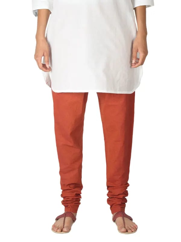 Fabindia Women Rust Mangalgiri Churidar