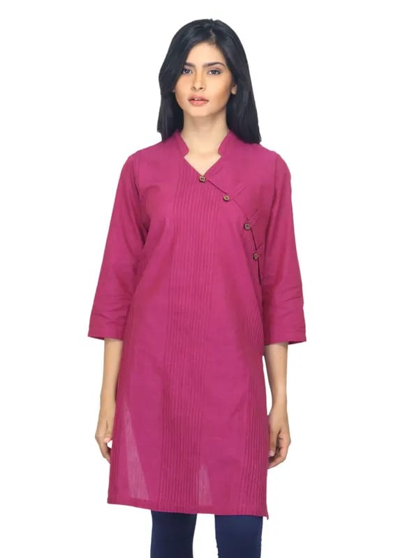 Fabindia Women Magenta Kurta