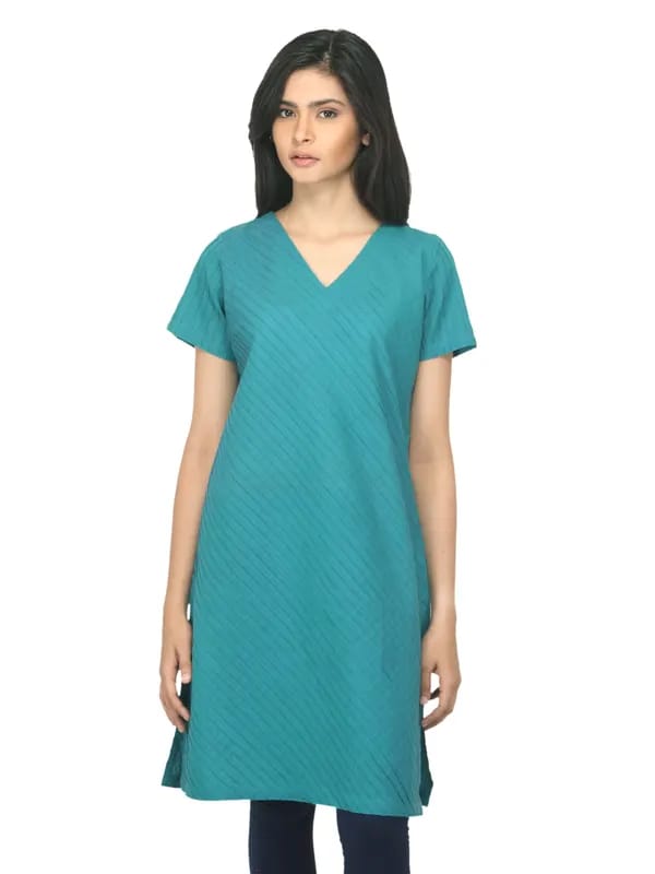 Fabindia Women Blue Kurta