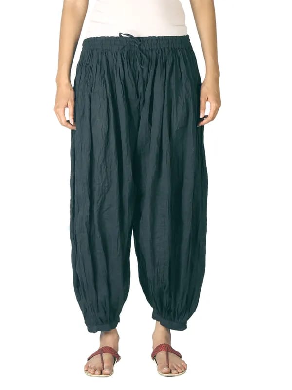 Fabindia Women Black Harem Pants
